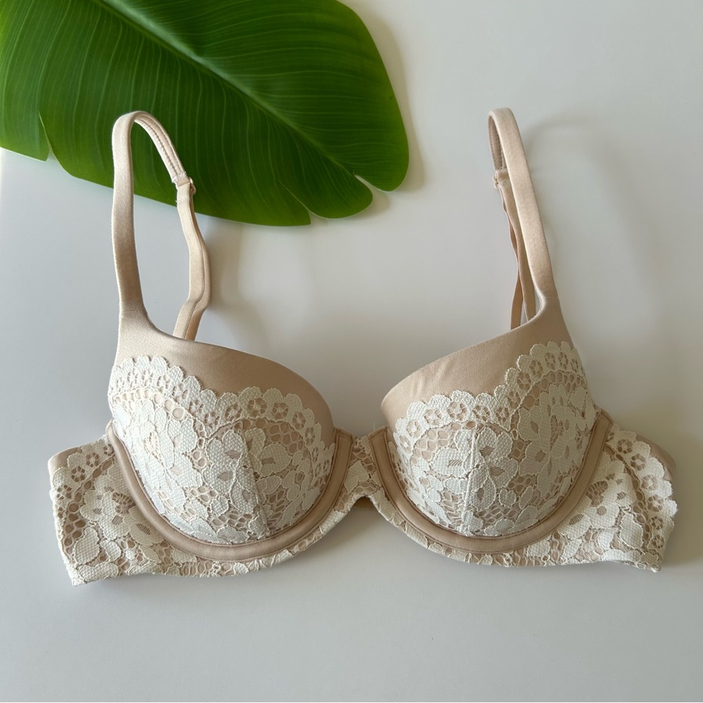 Victoria's Secret White Lace Bra 34B